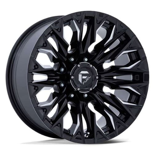 Fuel Flame 8 D803 20x10 8x170 -18 ET 125.1 CB Gloss Black Milled (D80320001747)