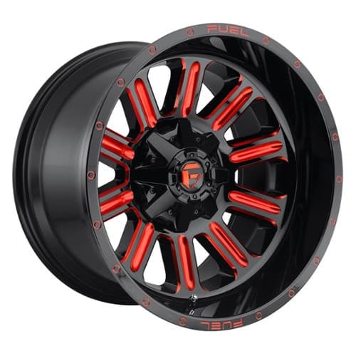 Fuel Hardline D621 Gloss Black with Candy Red (D62118902645)