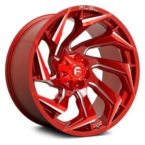 Fuel Reaction D754 22x12 8x165.1 -44 ET 125.2 CB Candy Red Milled (D75422208247)
