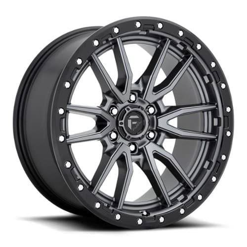 Fuel Rebel 6 D680 Matte Gunmetal Black Bead Ring (D68016808445)