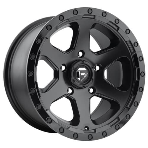 Fuel Ripper D589 17x9 6x139.7 35 ET 93.1 CB Matte Black with Gloss Black Lip (D58917908863)