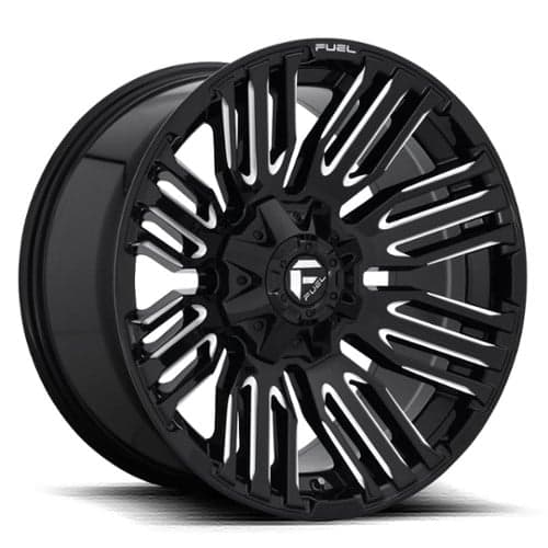 Fuel Schism D649 20x9 8x170 1 ET 125.1 CB Gloss Black with Milled Accents (D64920901750)