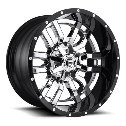 Fuel Sledge D270 22x14 8x170 -70 ET 125.1 CB Chrome with Gloss Black Lip (D27022401747)