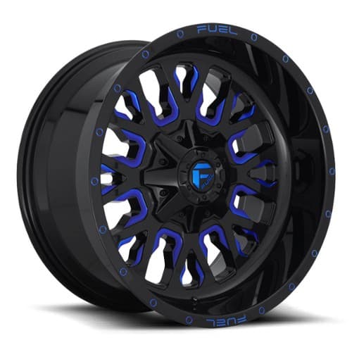 Fuel Stroke D645 Gloss Black with Candy Blue (D64517902645)