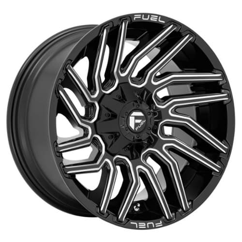 Fuel Typhoon D773 Gloss Black Milled (D77320909850)