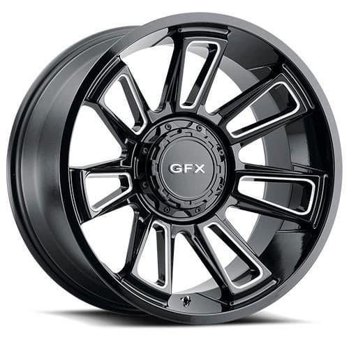 G-FX TR21 18x9 5x127 0 ET 87.1 CB Gloss Black Milled (T21890503500GBM)