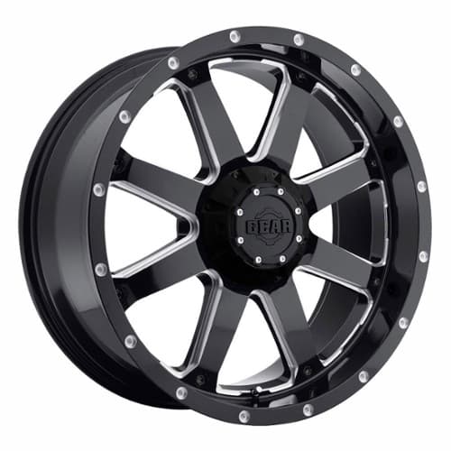 Gear Off Road 726MB Big Block 22x12 6x135/6x139.7 -44 ET 108 CB Gloss Black w/Milled Accents (726MB-2226844)