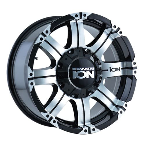 Ion Alloy 187 17x9 5x114.3/5x127 -12 ET 87 CB Black W/Machined Face (187-7956B)