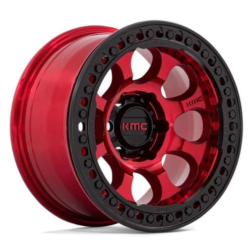 KMC KM237 Riot Beadlock Candy Red w/Black Ring (KM237QB17855000)