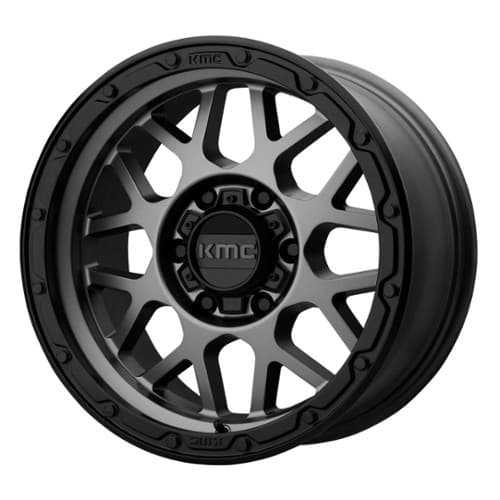 KMC KM535 Grenade Offroad Matte Gray Matte Black Lip (KM53568068406N)