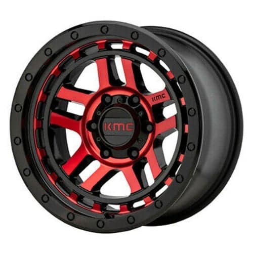 KMC KM540 Recon Gloss Black Machined With Red Tint (KM54078550918)