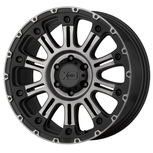 XD Series XD829 Hoss II 18x9 6x139.7 18 ET 106.3 CB Satin Black Machined Gray Tint (XD82989068418)