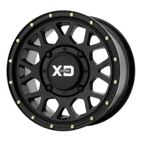 XD ATV KS135 Grenade UTV 15x10 4x156 0 ET 132 CB Satin Black (KS13551044700)