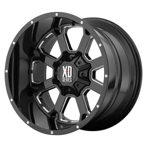XD Series XD825 Buck 25 20x10 8x170 -24 ET 125.5 CB Gloss Black Milled (XD82521087324N)