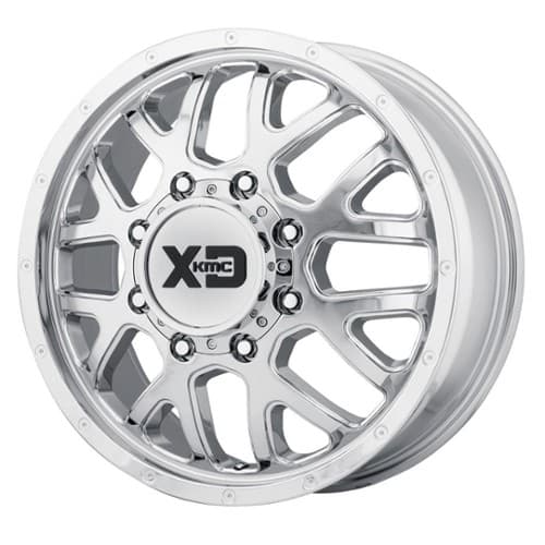 XD Series XD843 Grenade Dually Front 17x6.5 8x165.1 111 ET 125.5 CB Chrome (XD843765802111)
