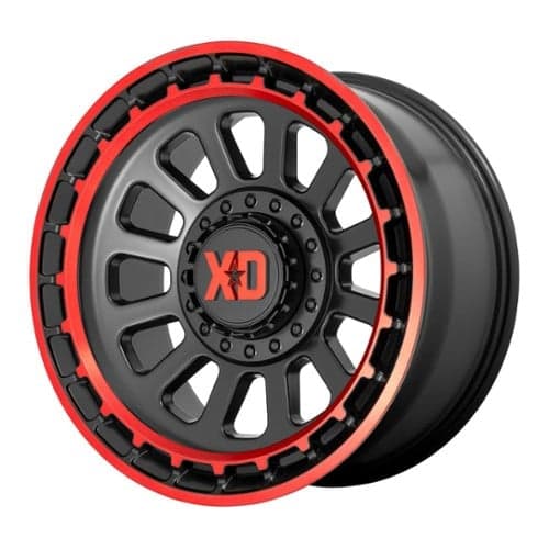 XD Series XD856 Omega Satin Black Machined Lip With Red Tint (XD85621088918N)