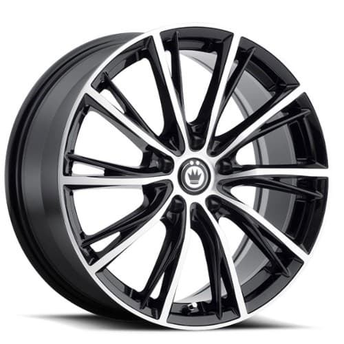Konig Impression 17x7.5 5x112 45 ET 66.6 CB Gloss Black w/Machined Face (IP77512455)