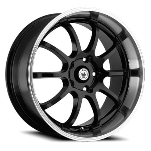 Konig Lightning 17x7 5x100/5x114.3 40 ET 73.1 CB Black/Machine Lip (LI77T04405)