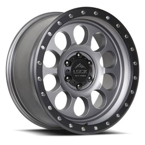 Lock Off-Road 50Cal Matte Gray w/ Matte Black Ring (50CAL7957MGMBR12N)