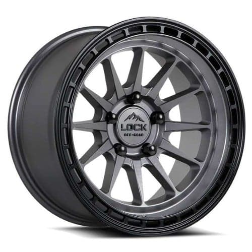 Lock Off-Road Baja Matte Gray w/ Matte Black Ring (BAJA7963MGMBR12N)