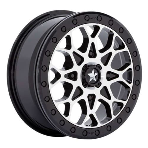 MSA Offroad M48 Portal Beadlock Gloss Black Machined, Black Ring (MA048BD15604038)
