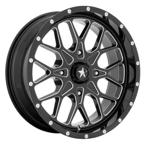MSA Offroad MA45 Gloss Black Milled (M45-018756M)