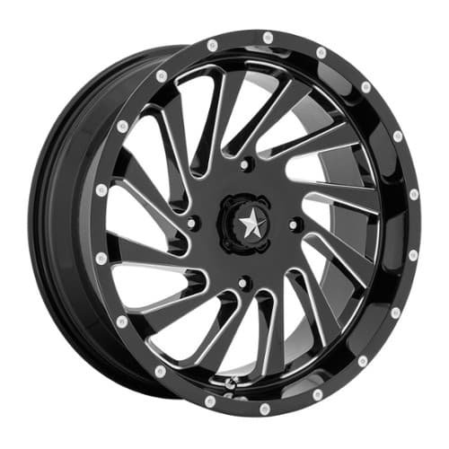 MSA Offroad MA46 Gloss Black Milled (M46-018737M)