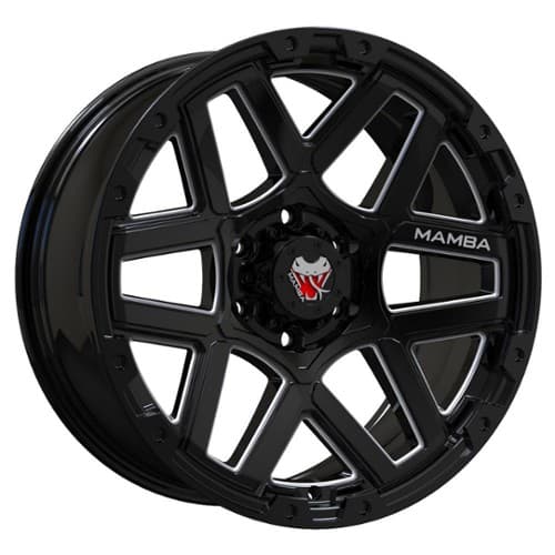 Mamba M23 Gloss Black/Machined Ball Cut (M237985125)