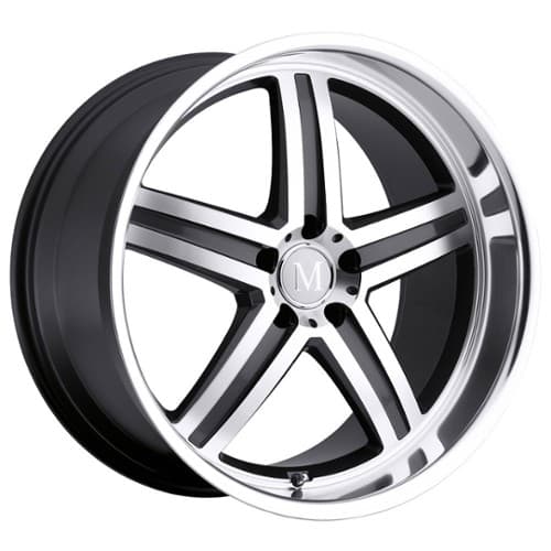 Mandrus Mannheim 18x8.5 5x112 25 ET 66.6 CB Gunmetal W/Mirror Cut Face & Lip (1885MAH255112B66)