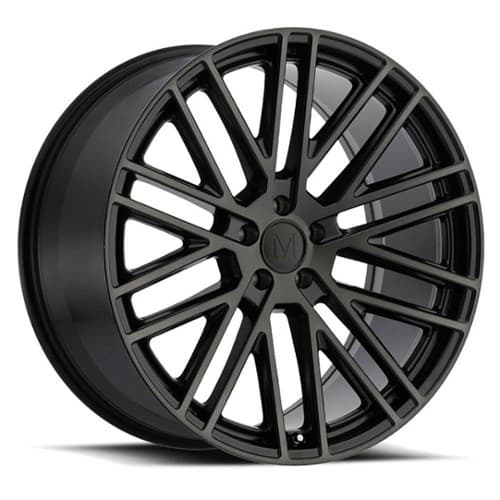 Mandrus Masche 19x8.5 5x112 32 ET 66.6 CB Semi Gloss Black / Mirror Cut Face & Clear (1985MMA325112B66)