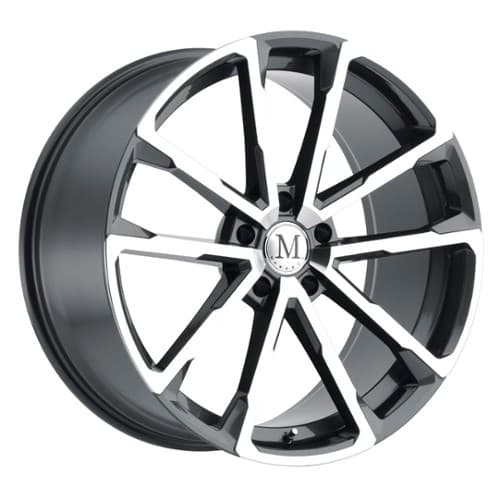 Mandrus Wolf 22x10.5 5x112 44 ET 66.6 CB Gloss Gunmetal W/Mirror Cut Face (2205WLF445112G66)