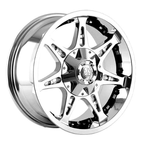 Mayhem 8060 Missile 20x9 8x165.1/8x170 18 ET 130.8 CB Chrome w/Black Facet (8060-2976C18)