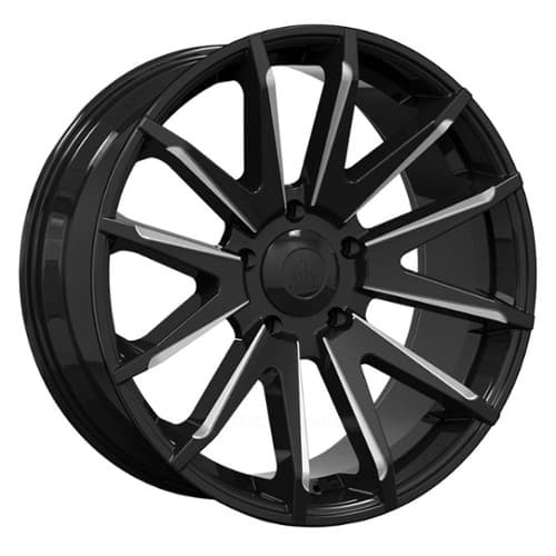 Mayhem 8109 Crossfire Gloss Black Milled W/ Dark Tinted Clear Coat (8109-2936BM25)