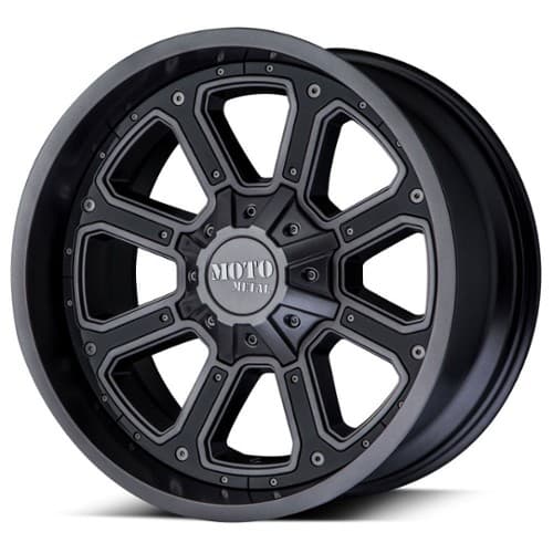 Moto Metal MO984 Shift 18x9 6x135/6x139.7 -12 ET 106.3 CB Matte Gray With Gloss Black Inserts (MO98489067412N)