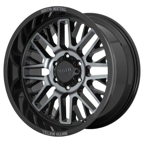 Moto Metal MO802 Gloss Black Machined W/ Gray Tint (MO80229080418)