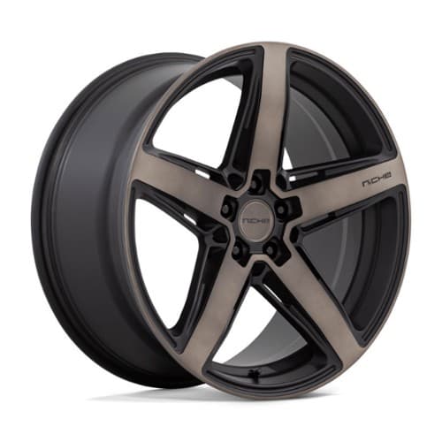 Niche M271 Teramo Matte Black w/Double Dark Tint Face (M271188080+30)