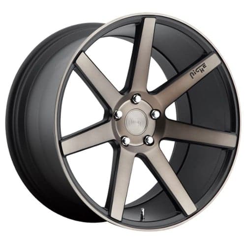 Niche Verona M150 20x10 5x112 50 ET 66.6 CB Black & Machined w/Dark Tint (M150200043+50)