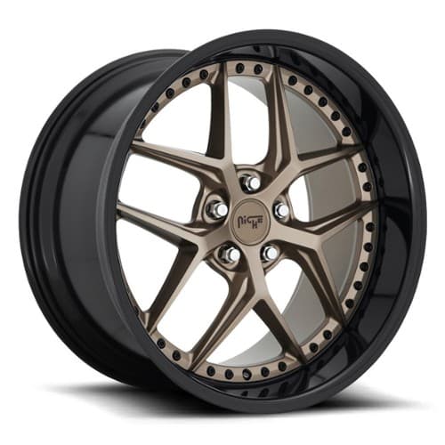 Niche Vice M227 20x10.5 5x112 40 ET 66.5 CB Matte Bronze / Black (M2272005F8+40)