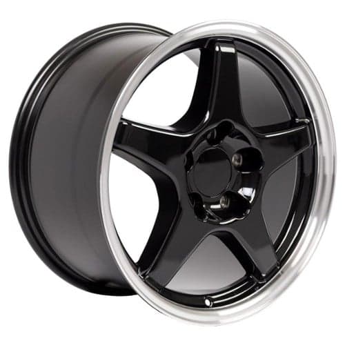 OE Replica Wheels CV01 Black with Machined Lip (CV0117095547556BM)
