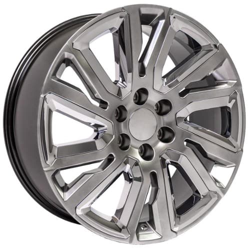 OE Replica Wheels CV39 Hyper Black with Chrome Insert (CV3922090655028HBic)