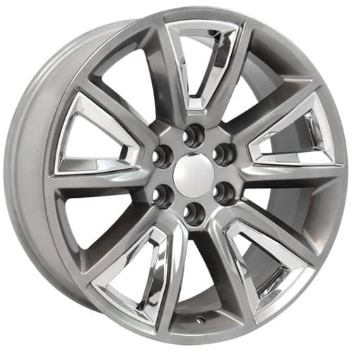 OE Replica Wheels CV73B Hyper Black with Chrome Insert (CV73B22090655024HBic)