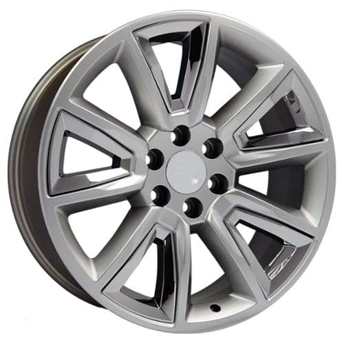 OE Replica Wheels CV73 Hyper Black with Chrome Insert (CV7320085655024HBic)
