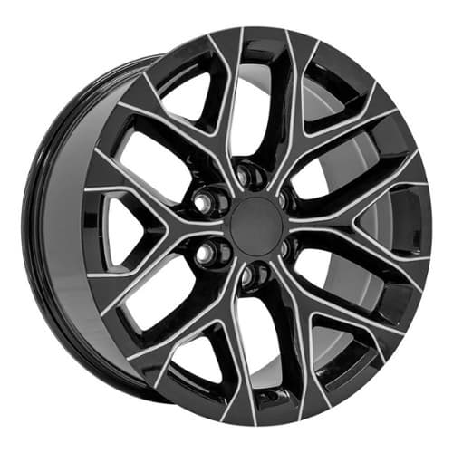 OE Replica Wheels CV98B Black Wheel with Milled Edge (CV98B20090655024BM)