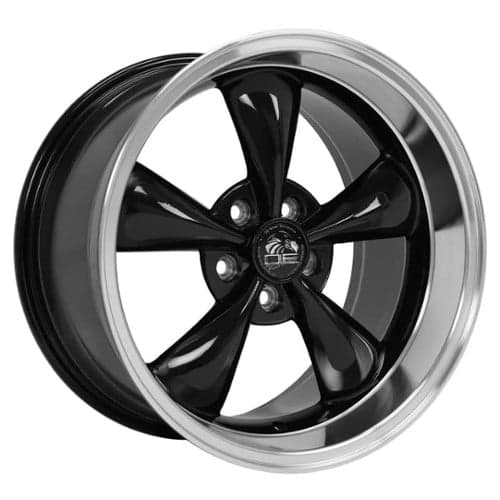 OE Replica Wheels FR01 Black with Machined Lip (FR0117105545027BM)