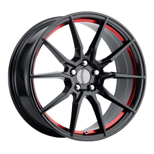 Performance Replicas PR193 Gloss Black Red Machined (193RS-796524)