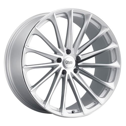 Ohm Proton 19x8.5 5x120 30 ET 64.2 CB Silver w/ Mirror Face RF (1985PTN305120S64)