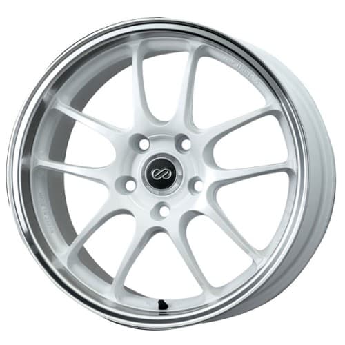 Enkei PF01 17x9 5x114.3 48 ET 75 CB White Machined (460-790-6548WM)