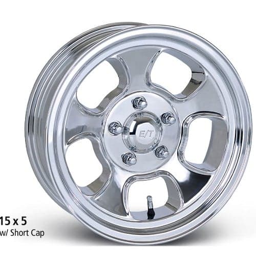 E-T Wheels FiveWindow Low (Custom) 15x4 3.125 ET 73 CB Polished (5winl15042P)