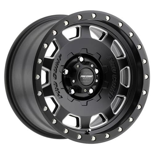 Pro Comp Series 60 Hammer 17x9 6x139.7 -6 ET 108 CB Satin Black / Milled (5160-7983)