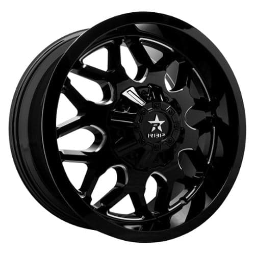 RBP Wheel 73R Atomic 20x9 8x165.1 10 ET 121.3 CB Gloss Black/Milled (73R-2090-86+10BG-D)